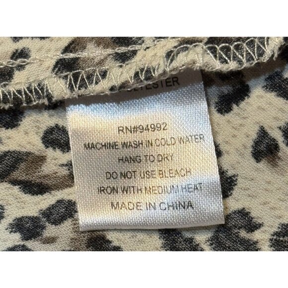 Patrizia Luca Leopard Print Ruffle Dress M high low - Picture 6 of 9